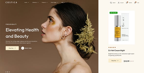 Costica - Beauty & Cosmetics Shopify Theme
