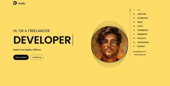 Portify - Personal Portfolio HTML Template