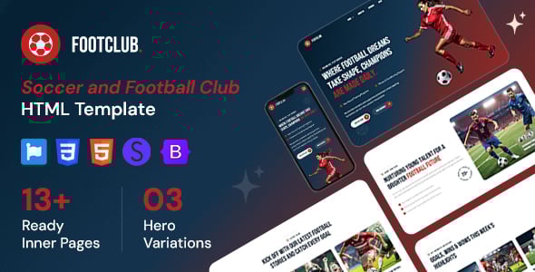 Footclub - Soccer and Football Club HTML Template