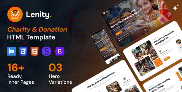 Lenity - Charity & Donation HTML Template