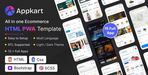 Appkart - Multipurpose PWA HTML Template