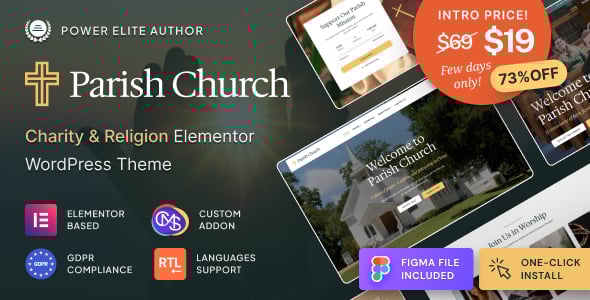 Parish Church - Religion & Charity WordPress Theme