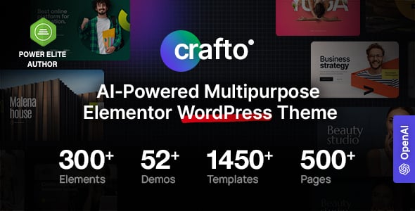 Crafto - AI-Powered Multipurpose WordPress Theme