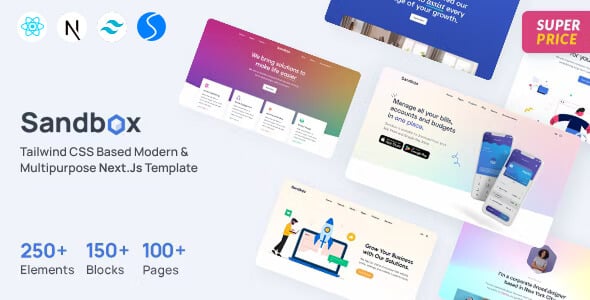 Sandbox - Tailwind CSS Modern & Multipurpose NextJs Template