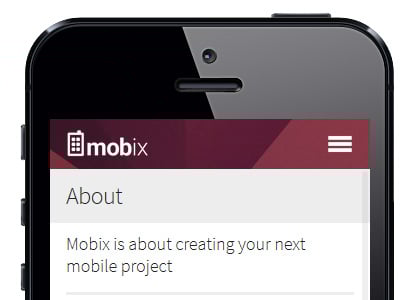 Mobix - HTML Mobile Template