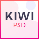 Kiwi - Creative One Page PSD Template - ThemeForest Item for Sale