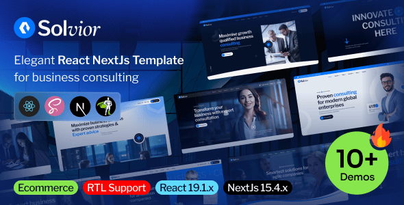 Solvior - Business Consulting React NextJs Template