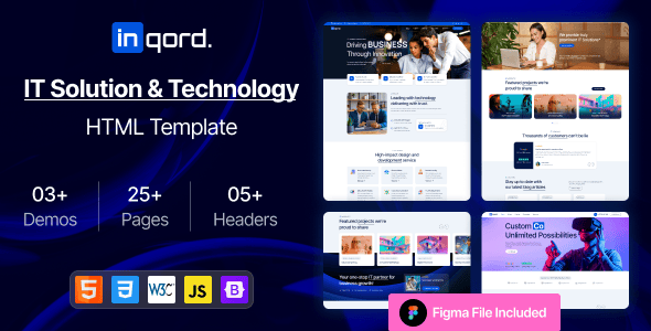 Inqord - IT Solutions & Technology Services HTML5 Template