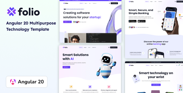 Folio - Angular 20 Multipurpose Technology Template