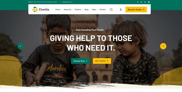 Charitia - Charity & Donation Flask Template