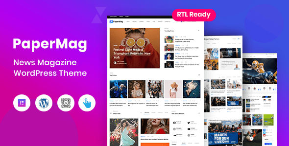 PaperMag - NewsPaper Magazine WordPress Theme