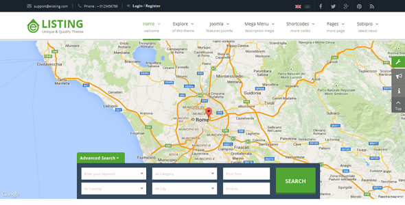 eListing - Responsive Real Estate Joomla Template