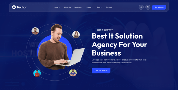 Techor- IT Solution & Technology Figma Templete