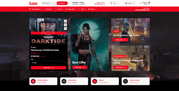 Game - Digital Gaming Store Shopify 2.0 Theme