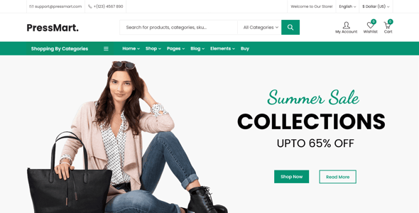 PressMart - Modern Elementor WooCommerce WordPress Theme