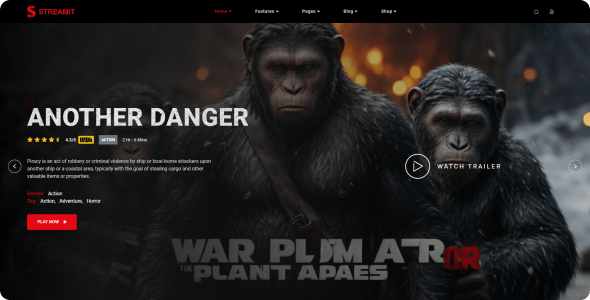 Streamit | Video Streaming VueJS, React JS, Laravel, HTML Admin Template + RTL