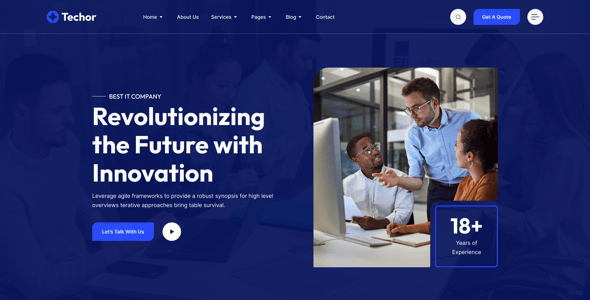 Techor- IT Solution & Technology Figma Templete