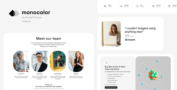 Monocolor - Premium Moodle Theme