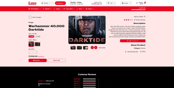 Game - Digital Gaming Store Shopify 2.0 Theme