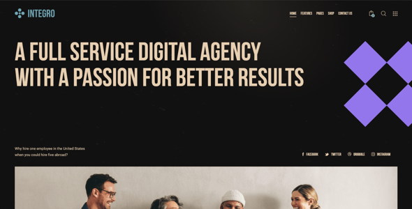 Integro — IT Solutions & Web Agency WordPress Theme