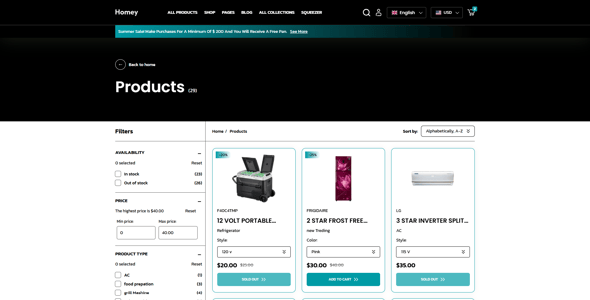 Homey - Kitchen Tools Responsive Shopify 2.0 Store