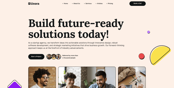 Uxora - Software, SaaS & Startup WordPress Theme