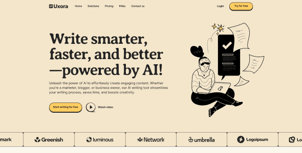 Uxora - Software, SaaS & Startup WordPress Theme