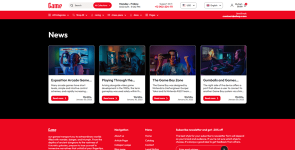 Game - Digital Gaming Store Shopify 2.0 Theme