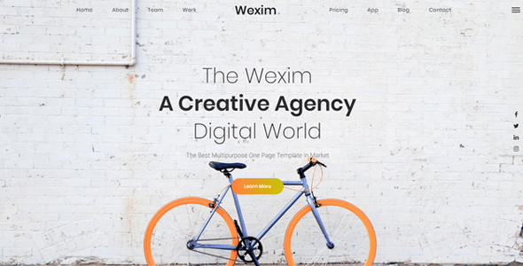 Wexim - One Page Parallax