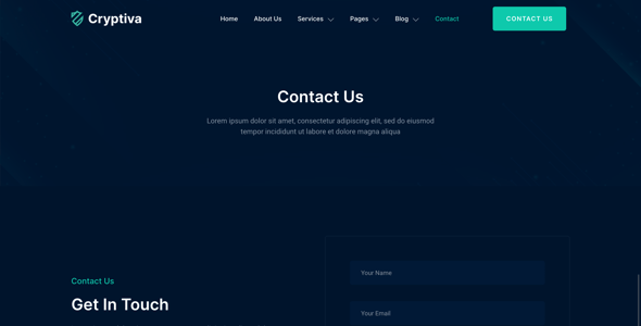 Cryptiva – Cyber Security Services Elementor Template Kit