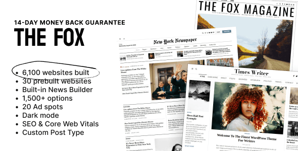 The Fox - Minimal News Magazine WordPress Theme