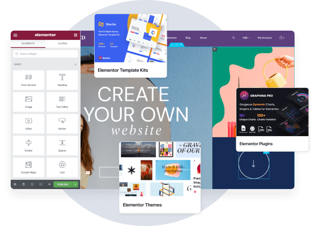 Create your own website with Elementor