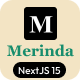 Merinda - Personal Blog NextJS Template - ThemeForest Item for Sale