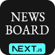NewsBoard – Creative Magazine Publisher NextJS Template - ThemeForest Item for Sale