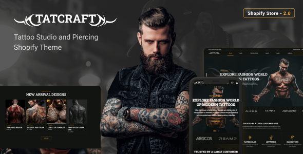 Tatcraft | Tattoo Shop Shopify Theme