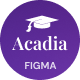 Acadia - University & Online Course Figma Template - ThemeForest Item for Sale