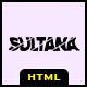 Sultana - Minimal Personal Portfolio HTML Template - ThemeForest Item for Sale